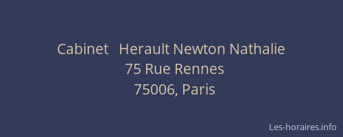 Cabinet   Herault Newton Nathalie