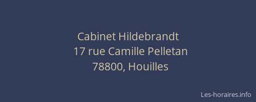 Cabinet Hildebrandt