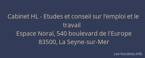Cabinet HL - Etudes et conseil sur l'emploi et le travail