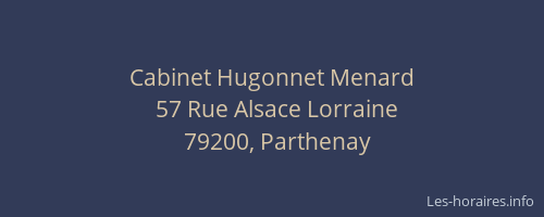 Cabinet Hugonnet Menard