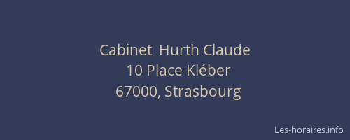 Cabinet  Hurth Claude