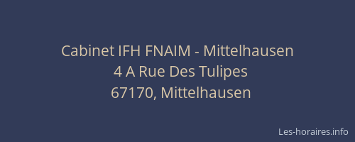 Cabinet IFH FNAIM - Mittelhausen