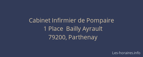 Cabinet Infirmier de Pompaire