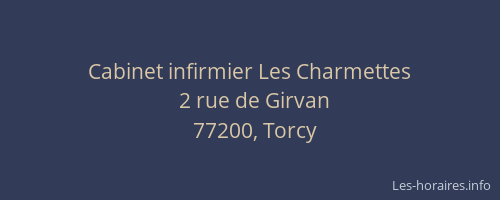 Cabinet infirmier Les Charmettes
