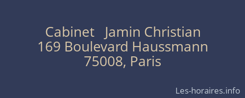 Cabinet   Jamin Christian