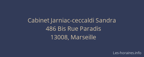 Cabinet Jarniac-ceccaldi Sandra