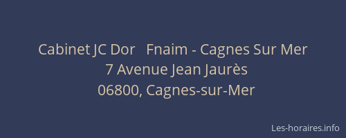 Cabinet JC Dor   Fnaim - Cagnes Sur Mer