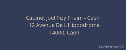Cabinet Joël Pizy Fnaim - Caen