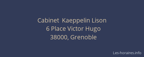 Cabinet  Kaeppelin Lison