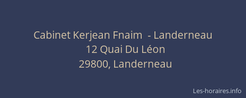 Cabinet Kerjean Fnaim  - Landerneau