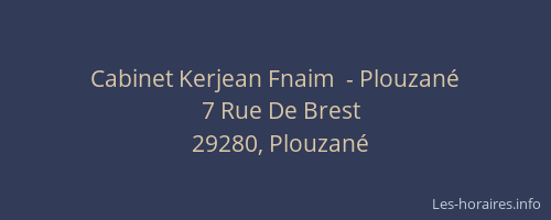 Cabinet Kerjean Fnaim  - Plouzané