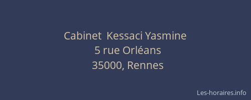 Cabinet  Kessaci Yasmine