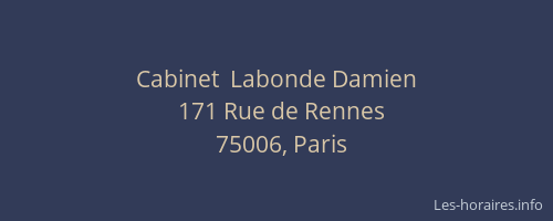 Cabinet  Labonde Damien