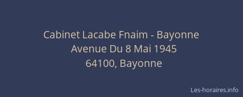 Cabinet Lacabe Fnaim - Bayonne