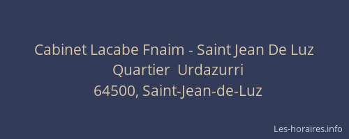 Cabinet Lacabe Fnaim - Saint Jean De Luz