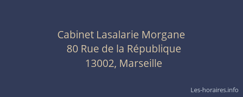 Cabinet Lasalarie Morgane