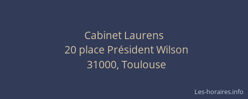 Cabinet Laurens