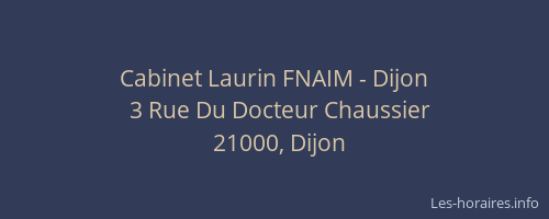 Cabinet Laurin FNAIM - Dijon