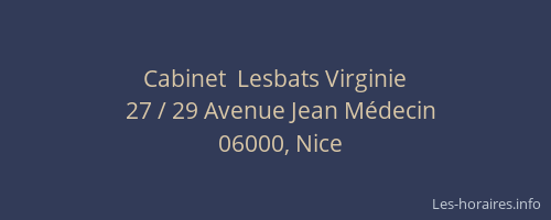 Cabinet  Lesbats Virginie