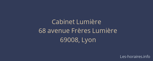 Cabinet Lumière