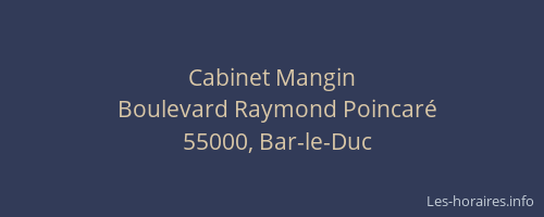 Cabinet Mangin