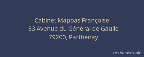 Cabinet Mappas Fran&ccedil;oise