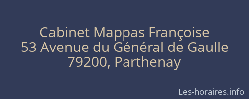 Cabinet Mappas Françoise