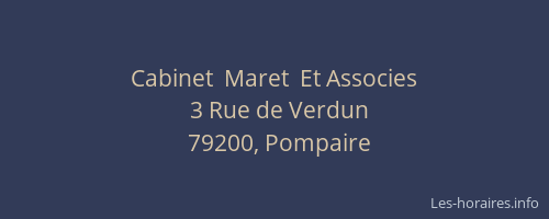 Cabinet  Maret  Et Associes