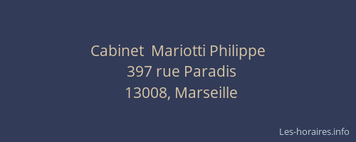 Cabinet  Mariotti Philippe