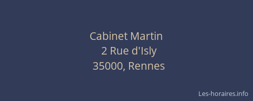 Cabinet Martin
