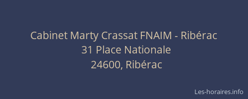 Cabinet Marty Crassat FNAIM - Ribérac