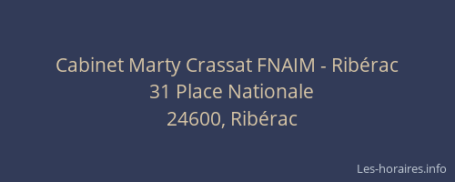 Cabinet Marty Crassat FNAIM - Rib&eacute;rac