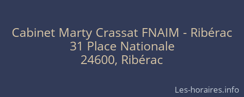 Cabinet Marty Crassat FNAIM - Ribérac