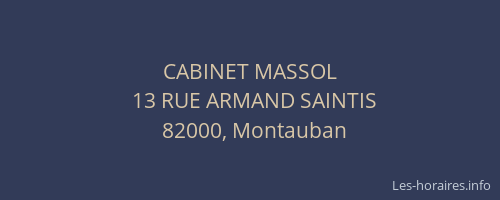 CABINET MASSOL
