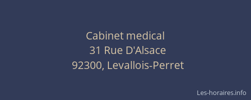 Cabinet medical