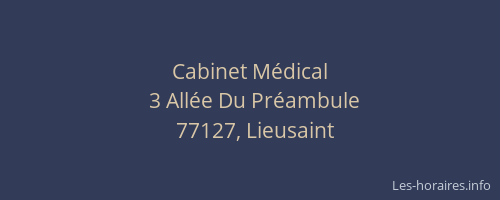 Cabinet Médical