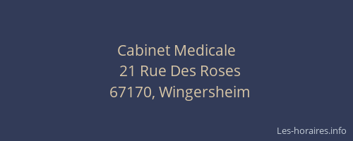 Cabinet Medicale