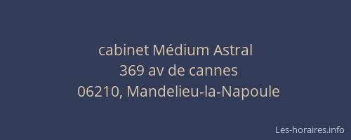 cabinet Médium Astral