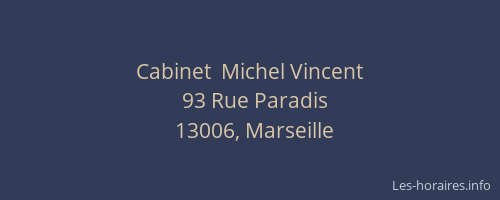 Cabinet  Michel Vincent