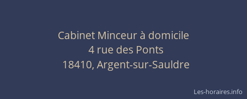 Cabinet Minceur &agrave; domicile