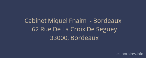 Cabinet Miquel Fnaim  - Bordeaux