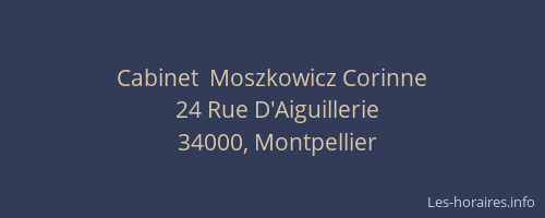 Cabinet  Moszkowicz Corinne