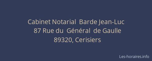 Cabinet Notarial  Barde Jean-Luc