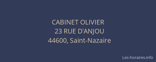 CABINET OLIVIER
