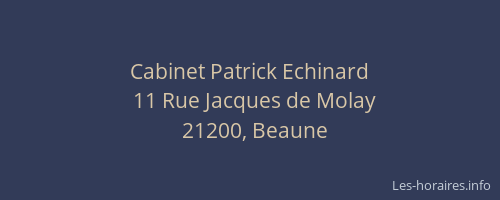 Cabinet Patrick Echinard