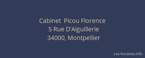 Cabinet  Picou Florence