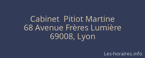 Cabinet  Pitiot Martine