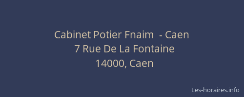 Cabinet Potier Fnaim  - Caen