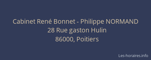Cabinet René Bonnet - Philippe NORMAND