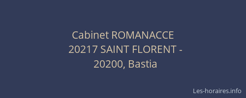 Cabinet ROMANACCE